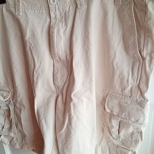 Casual Cream Cargo Shorts Men's Big & Tall Size 48
